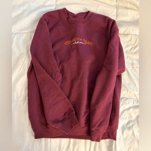 Embroidered Virginia Tech Sweatshirt